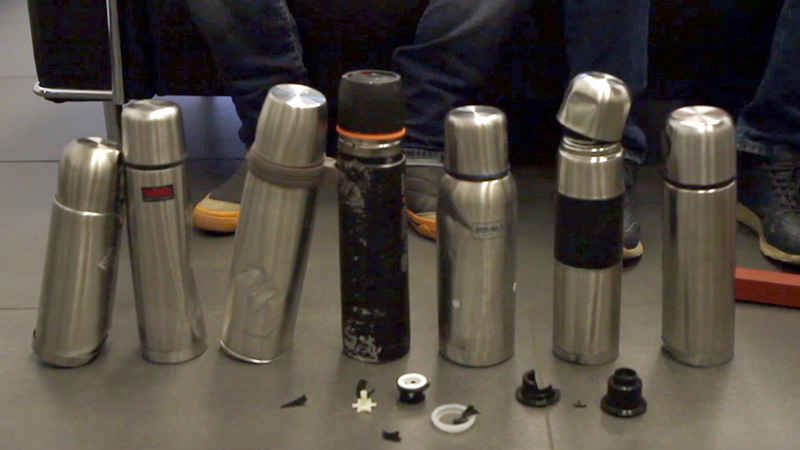 Что будет с термосами, если их бросить с 26 этажа Термос Thermos бросили с 28 этажа