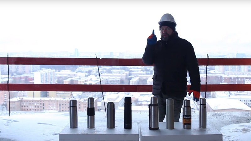 Самые безумные краш-тэсты термосов Краш-тесты термосов